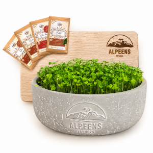 🌿 Alpeens® Designer-Anzuchtset für Microgreens "Fels-Optik"