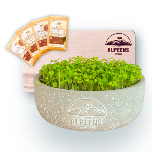 🌿 Alpeens® Designer-Anzuchtset für Microgreens "Fels-Optik"