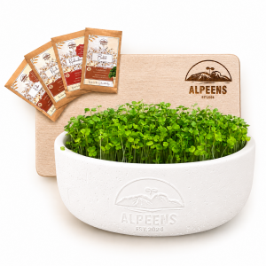 🌿 Alpeens® Designer-Anzuchtset für Microgreens "Gletscher-Optik"