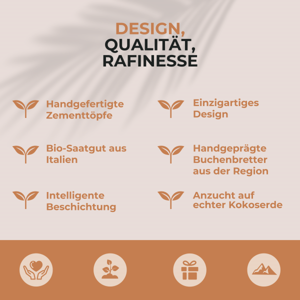 🌿 Alpeens® Designer-Anzuchtset für Microgreens "Gletscher-Optik" – Bild 3