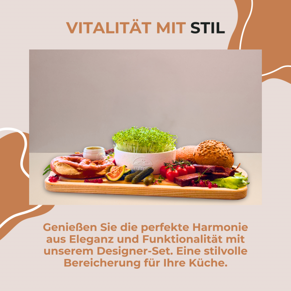 🌿 Alpeens® Designer-Anzuchtset für Microgreens "Gletscher-Optik" – Bild 5